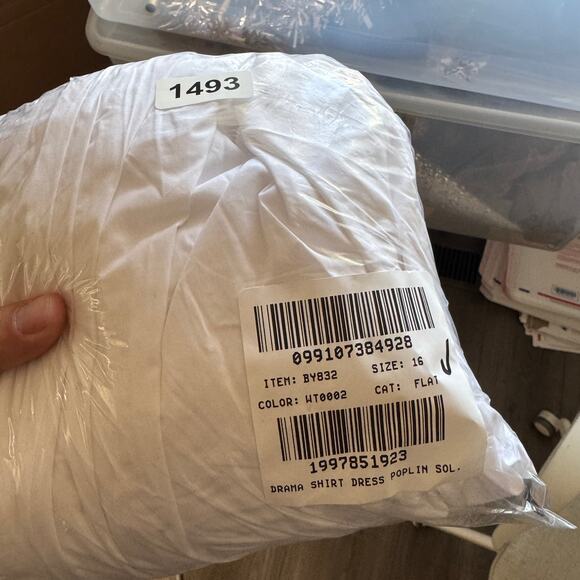 J.Crew Drama Shirt Dress WMNS 16 White Cotton Poplin Drawstring Waist BY832 SS - Picture 9 of 9